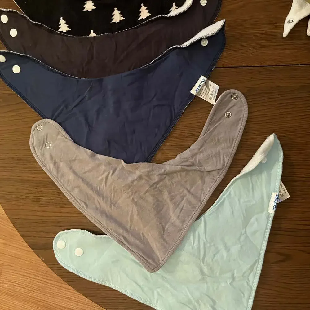 100% Organic Cotton Muslin Baby Bibs - Drool Bibs - Unisex Baby Bibs,